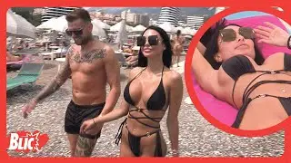 MAJA MARINKOVIĆ na plaži u CRNOM BIKINIJU NA TRAČICE: Ponosno pokazala pozadinu nakon intervencija