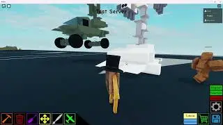 How to build a army truck with a moveable gun in the back in Plane Crazy | Roblox |