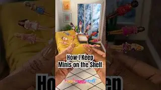Organizing Minis : Using Poster Putty to Keep My Minis From Falling Off The Shelf ￼