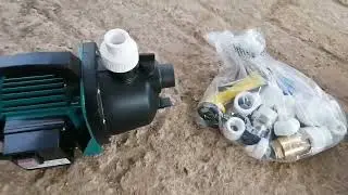 УСТАНОВКА НАСОСА КАМА19 В ПРУД, ДЛЯ ПОЛИВА