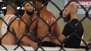 Paulo Costa and Khamzat Chimaev altercation.