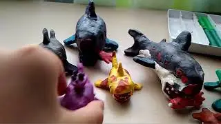 Снимаю про лепку Hungry Shark World