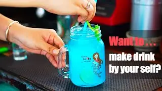 Refreshing Drink - Blue Curacao Lime Soda