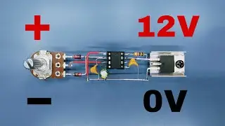 Electronic project voltage control circuit with 555 IC