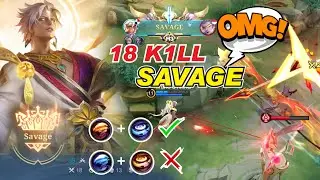 Vale SAVAGE Collector Skin Gameplay | Best Build and Emblem Set 2022 Supernal Tempest MLBB