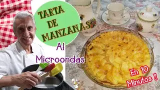 TARTA DE MANZANAS Al Microondas, sólo en 10 minutos