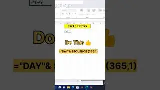 #excel #how #sequence #exceltutoring #excelhacks #ytshorts #shortsfeed #shorts  #viral #trend