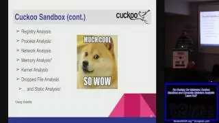 306 Im Cuckoo for Malware Cuckoo Sandbox and Dynamic Malware Analysis Lane Huff