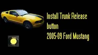 Mustang Trunk release button install