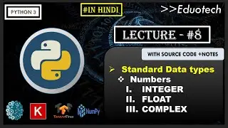 Python tutorial | standard data types | number data type in python | python for beginners | # 9