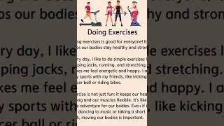 Doing Exercises | English story for listening #english #shorts #englishstories
