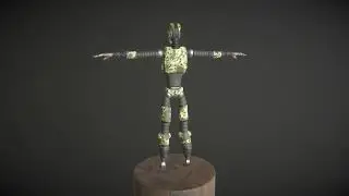 Robototron Humanoid Robot Avatar Turntable Demo - Military Camo Skin