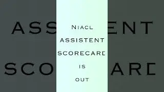NIACL ASSISTENT SCORECARD 2024 #niacl #niaclassistant #shorts