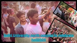 Delhi University North campus #holi #celebration  #festival
