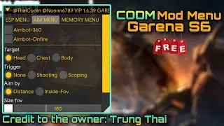 codm garena mod menu v1.6.39 | no root/antiban/aim/esp/tutorial