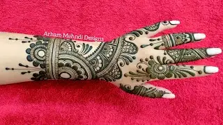 Rakhi 2023 Special Mehndi Design || Easy Beautiful Arabic Mehndi Design for Hand