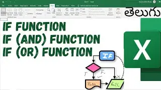 Excel In Telugu - IF Condition/ IF AND  Condition/IF OR Condition