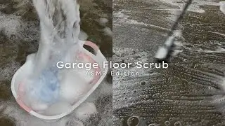 Garage Floor Scrubbing🪣✨, Relaxing ASMR🎧🫧