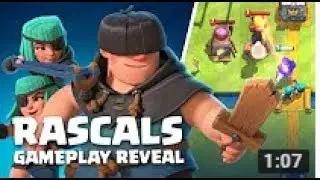 New Card Rascals Gameplay! First Look! Must Watch | Clash Royale