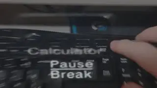 pressing the calculator key