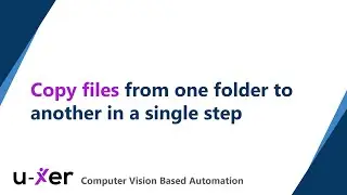 Copy Files from One Folder to Another in a Single Step