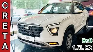 2021 Hyundai Creta Ex  - Detailed walkaround, interiors ,exteriors ,features and price. WHITE