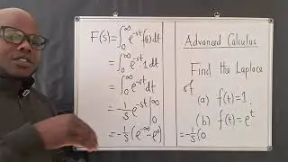 CALCULUS | Find Laplace transform | f(t) = 1 and f(t) = 2^t .