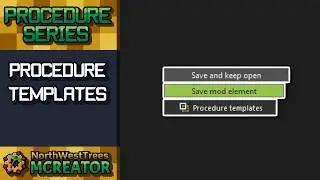 Templates, Import and Export | MCreator Procedure Series