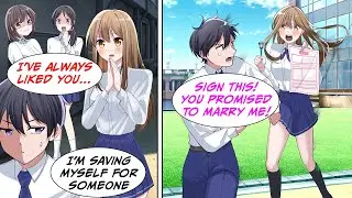 [Manga Dub] I rejected her because there was someone I was saving myself for, but it turns out...