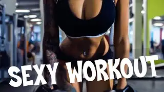 Female Fitness Motivation, Training with fit Girl Anzhelika Anderson sexy brunette Workout 