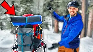 How I Fit All My Winter Camping Gear in a 75L Pack!