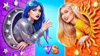 Day Girl vs Night Girl! Roommate Prank Wars! How to Become College Queen?