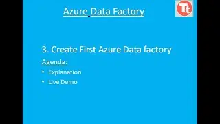 3. Create First Azure Data Factory | How to create Azure Data Factory? | Azure Data Factory Tutorial
