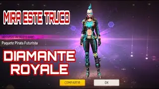 Como SACAR PIRATA FUTURISTA NUEVA DIAMANTE ROYALE  FREE FIRE LUCK ROYALE  DIAMANTE SEPTIEMBRE