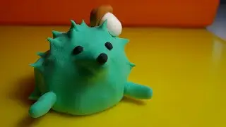 Ёжик из пластилина. Как слепить из пластилина ёжика или ежа. Plasticine hedgehog