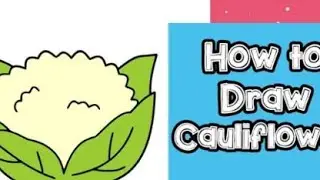 How to Draw Easy Cauliflower.