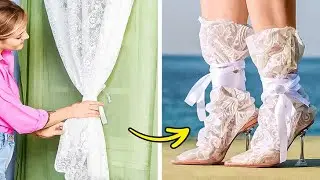 DIY 패셔너블 신발과 옷을 변형하는 쉬운 방법