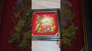 Cros stitch Закат, кузнечик#shorts