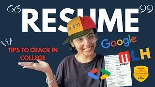 This  is how i cracked with NO Work Experience   | perfect college resume Pro tips