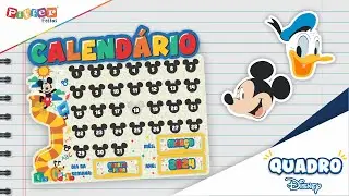 INSTRUÇÃO DE MONTAGEM CALENDÁRIO DISNEY ESCOLAR