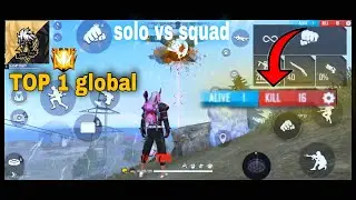 Top 1 Global solo vs squad 🔥 😲 | 50000+ points dangerous gameplay 😈😈