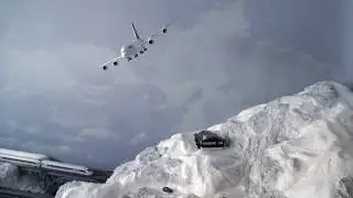 A380 Flyover of N Scale Wunderland!