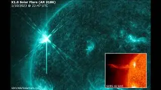 X1.0 Solar Flare (1/10/2023) - SolarHam.com