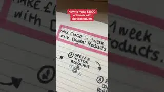 How to make £1000 in 1 week with digital products