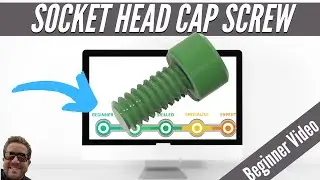 Fusion 360 - Socket Head Cap Screw (Brand New User Tutorial)