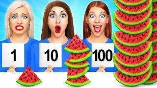 100 Capas de Alimentos Desafío | Guerra de Cocina Divertida por Multi DO Food Challenge