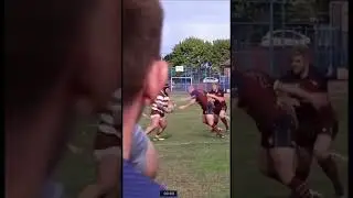 Slow-mo centre on flanker! #rugby #rugbyhits #slowmotion #rugbylove