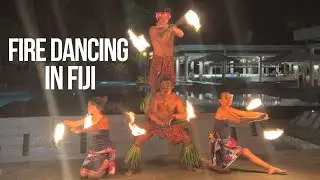 Fire dancing in Fiji