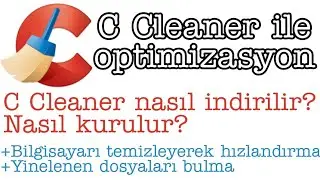Ccleaner ile optimizasyon ve bilgisayarı temizleyerek hızlandırma yinelenen dosya bulucu  registry
