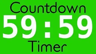 Free Green Screen Effect | 1 Hour Countdown Timer